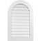 Ekena Millwork Round Top Surface Mount PVC Gable Vent: Functional, w/ 3-1/2"W x 1"P Standard Frame, 24"W x 38"H GVPRT24X3801SF - alternate 1